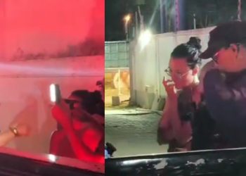 Vídeo: Repórter e cinegrafista são agredidos por companheira de preso em delegacia