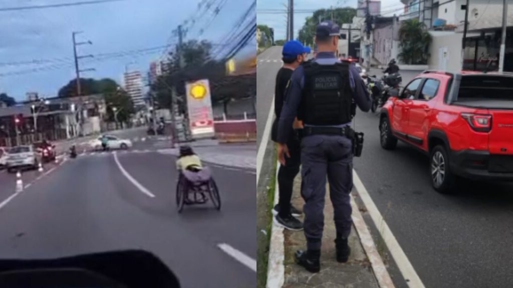 Motorista embriagado atropela atleta cadeirante durante corrida na avenida João Valério em Manaus