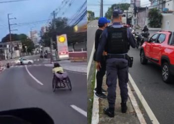 Motorista embriagado atropela atleta cadeirante durante corrida na avenida João Valério em Manaus