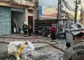 Máquina pega fogo e causa incêndio em gráfica no bairro Nossa Senhora das Graças