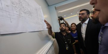 Governador Wilson Lima vistoria obras do Centro de Atenção Integral Juventude TEA, em Manaus