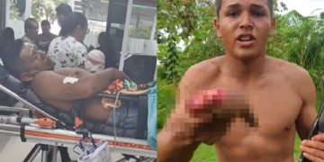 Vídeo forte: filho segura a mão t0rada do pai por bandid0 no Amazonas: ‘dei tir0 nesse  vagabund0’