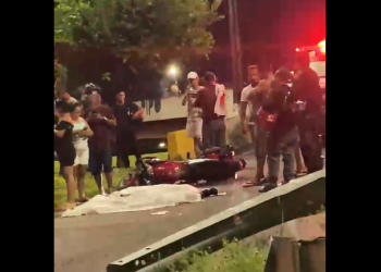 Vídeo: Motociclista de 24 anos m0rre ao c0lidir com ônibus da linha 340 na Torquato Tapajós