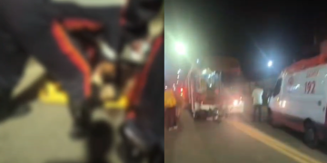 Vídeo: Homem fica f3rid0 e mulher m0rr3 em cruzamento no Parque das Laranjeiras