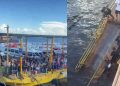 Vídeos: passarela de acesso à balsa Amarela desaba em Manaus e cai no Rio Negro