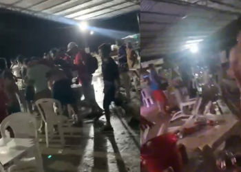 Vídeos: Guto Lima interrompe show após t1roteio na Festa do Jaraqui, em Manacapuru