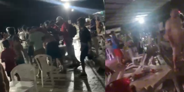 Vídeos: Guto Lima interrompe show após t1roteio na Festa do Jaraqui, em Manacapuru