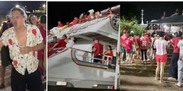 Tumult0 e superlotação em embarcação atrasam saída de torcedores do Garantido para Parintins