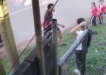 Vídeo: No Tarumã, dupla em moto assalt@ pessoas na parada e cr1anças assistem tudo
