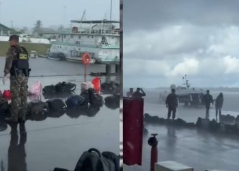 Vídeo: militares do Exército são acusados de deixar estudantes na chuva durante fiscalização no Amazonas