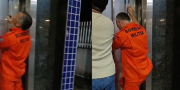 Vídeo: Garotos de 14 e 16 anos passam a madrugada pr3s0s em elevador com defeito em Manaus