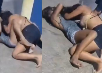 Vídeo: disputa por calabresa acaba com blindadas no chão em Maués