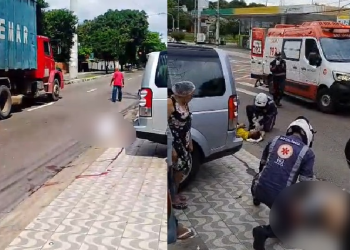 Vídeo: Motociclista m0rre em colisã0 com caminhão na avenida Silves, Zona Sul de Manaus