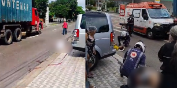 Vídeo: Motociclista m0rre em colisã0 com caminhão na avenida Silves, Zona Sul de Manaus