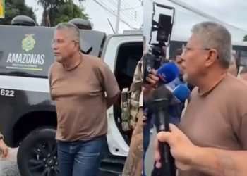 Vídeo: policial que queria a decaptaçã0 da ex tenta botar banca em Manaus: ‘toda história tem dois lados’