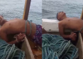 Vídeo: Em plena Sexta-Feira Santa, pescador surt@, gr1ta com colegas e é amarrad0 em barco