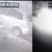 Vídeo: bandidos colocam fogo em carro de policial militar em Manaus