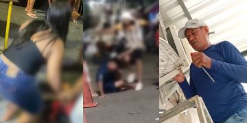 Vídeo mostra mulher chorando em cima do corp0 de mototaxista m0rto em Manaus  