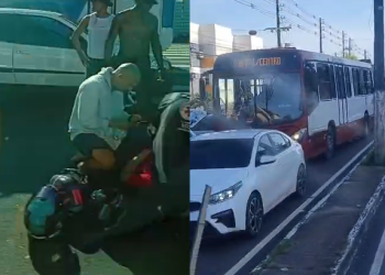 Vídeos: Atr0pelamento na faixa de pedestres da Constantino Nery deixa mulher f3rida e trava trânsito