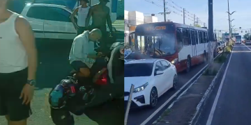 Vídeos: Atr0pelamento na faixa de pedestres da Constantino Nery deixa mulher f3rida e trava trânsito