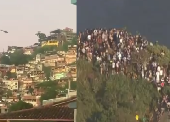Vídeo: Tir0tei0 no Vidigal prende turistas no morro durante tentativa de capturar tr@ficant3 procurado