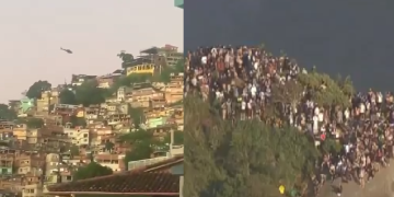 Vídeo: Tir0tei0 no Vidigal prende turistas no morro durante tentativa de capturar tr@ficant3 procurado