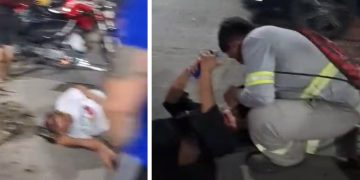 Vídeo: grave acidente na Torquato deixa casal ferid0 em Manaus