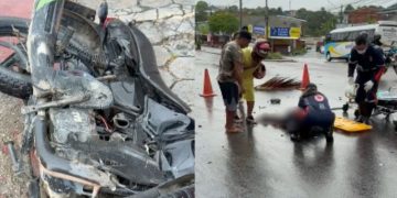 Homem fica com fr4tura exp0sta após acidente de moto no bairro Santa Etelvina