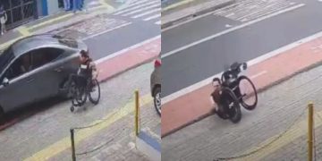 Vídeo: Motorista nega ajuda, pede cancelamento e cadeirante cai durante discussão