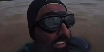 Após seis meses nadando, atleta colombiano chega a Coari pelo Rio Amazonas