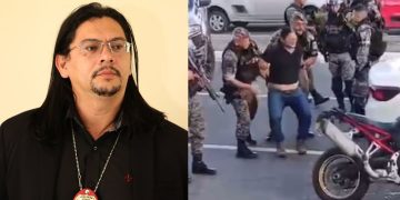 Vídeo: Delegado Fabiano Rosas é abordado e imobilizado no meio da rua pela Rocam