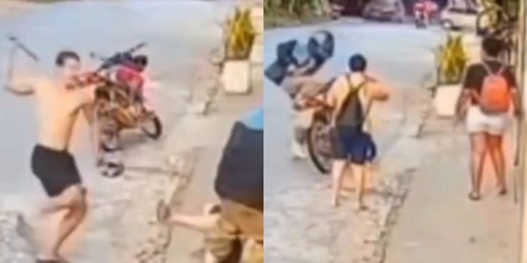 Vídeo: Agress0r at4ca ex com machadinha, é atingido por pedestre e m0rr3