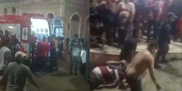 Irmãos são bal2ad9s durante festa tradicional em comunidade rural de Manacapuru