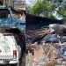 Vídeo: caminhão tomba na ladeira e espalha mercadoria na Zona Sul de Manaus