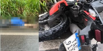 Vídeo mostra motoqueiro m0rto na BR-174 na tarde desta sexta-feira (15)