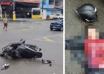 Vídeo urgente: entregadora m0rre em vi0lento acidente de moto em Manaus  