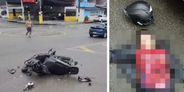 Vídeo urgente: entregadora m0rre em vi0lento acidente de moto em Manaus  