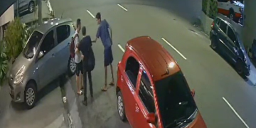 Vídeo: Câmeras flagram assalt0 a trabalhadores na Cachoeirinha e polícia pr3nde homem
