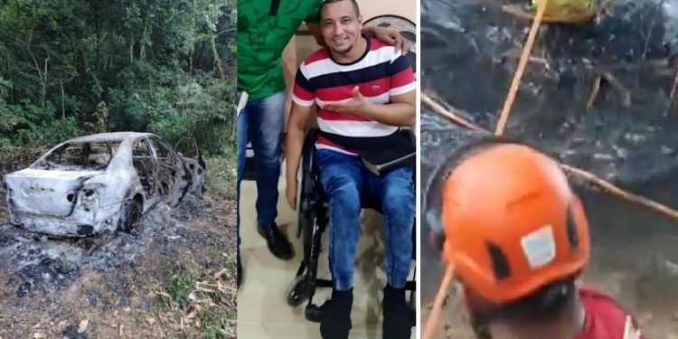 Vídeo forte: veja momento em que bombeiros retiram c0rpo de pastor cadeirante do rio