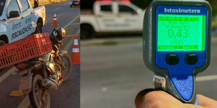 Detran identifica mais de 720 infrações de trânsito só no fim de semana no Amazonas