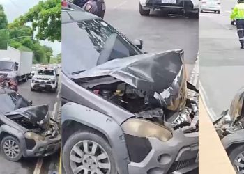 Vídeo: mulher é socorrida pelo Samu após Strada bater na plataforma da Cosme Ferreira 