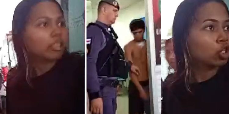 Vídeo: mulher vai defender marido acusado de e$tupr0 e quase apanha em Manaus: ‘sua n0iada’