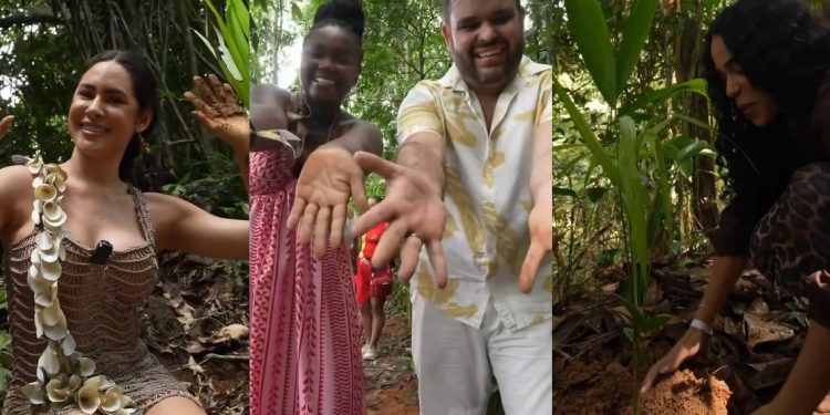 Vídeo: Isabelle Nogueira leva comitiva do Festival da Cunhã para a floresta e planta 758 mudas