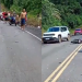 C3nas f0rt3s: Motociclista tem perna dec3pada em acidente na AM-070 e motoristas improvisam torniquete