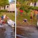 Vídeo mostra homens brigand0 e se af0gando no interior do Amazonas