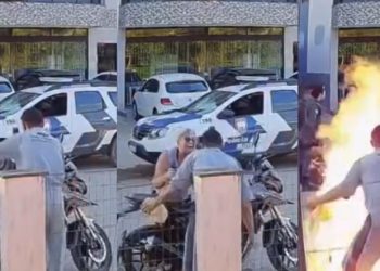 Vídeo: m0rre mãe do motoqueiro que incendiou moto para não entregar à PM
