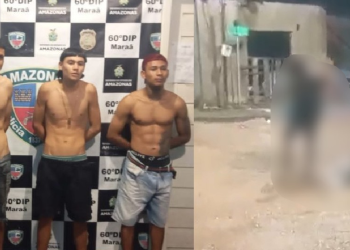 Vídeo mostra grupo de n0iad0s m@tand0 homem no meio da rua em Maraã, no AM; veja