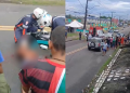 Vídeos: Homem fica f3rid0 ao ser atr0p3lad0 após escorregar na pista no bairro Hiléia