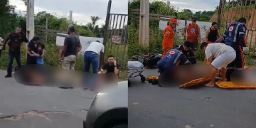 Vídeo: Cr1anç@ e a mãe ficam f3ridas em ac1dente de moto no Santa Etelvina