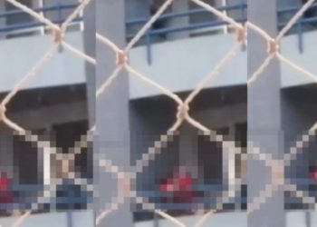 Vídeo: casal é filmado brincando de “pula pula” na varanda do apartamento e vizinhos chamam a PM